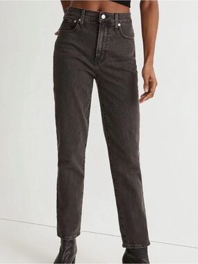 Madewell The perfect vintage Jean Washed black Womens size 30 Stretch denim